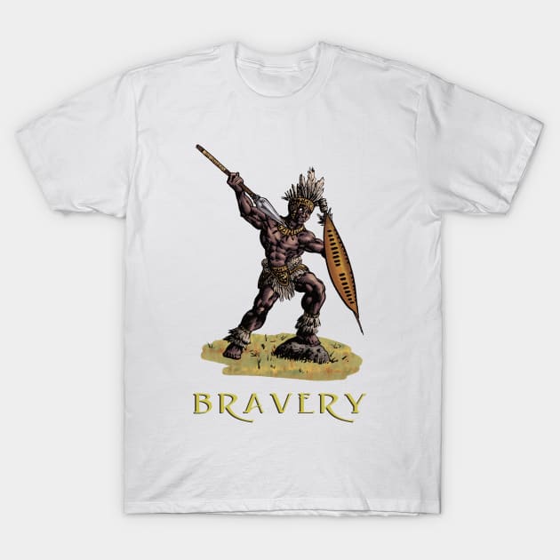 Bravery T-Shirt by blackroserelicsshop@gmail.com